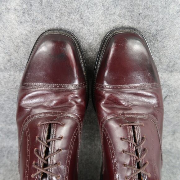 Rockport Shoes Men 8.5 Oxford Cap Toe Leather Dress Formal Classic Comfort Brown - Picture 8 of 16